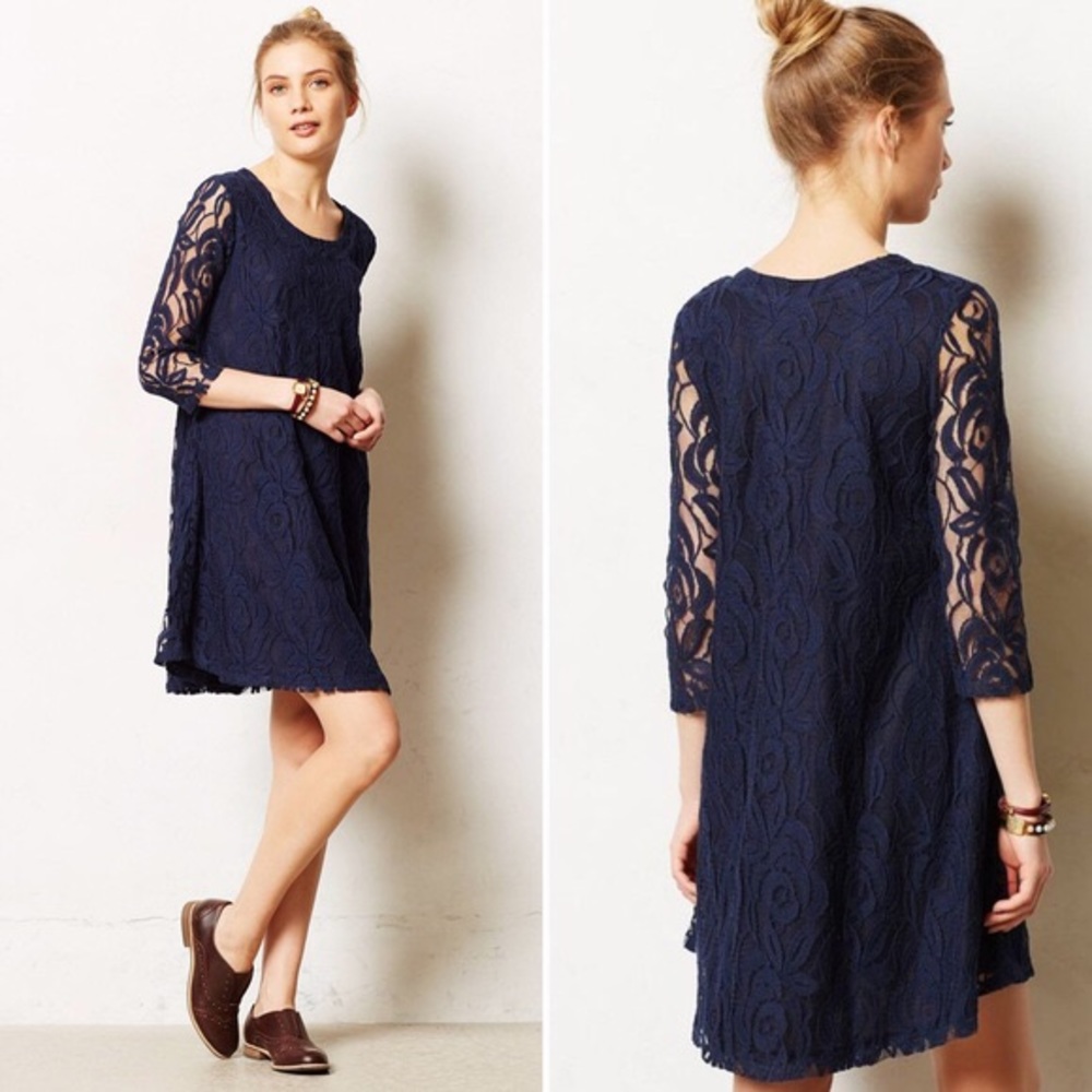 Navy Lace Dress